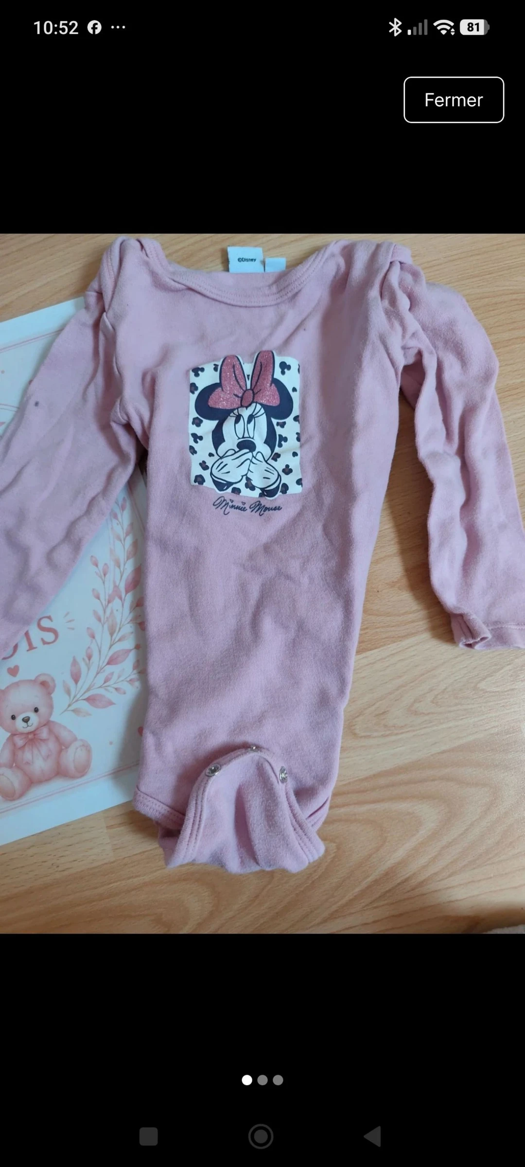 Lote de 2 bodys de manga larga Disney 24 meses – photo 3